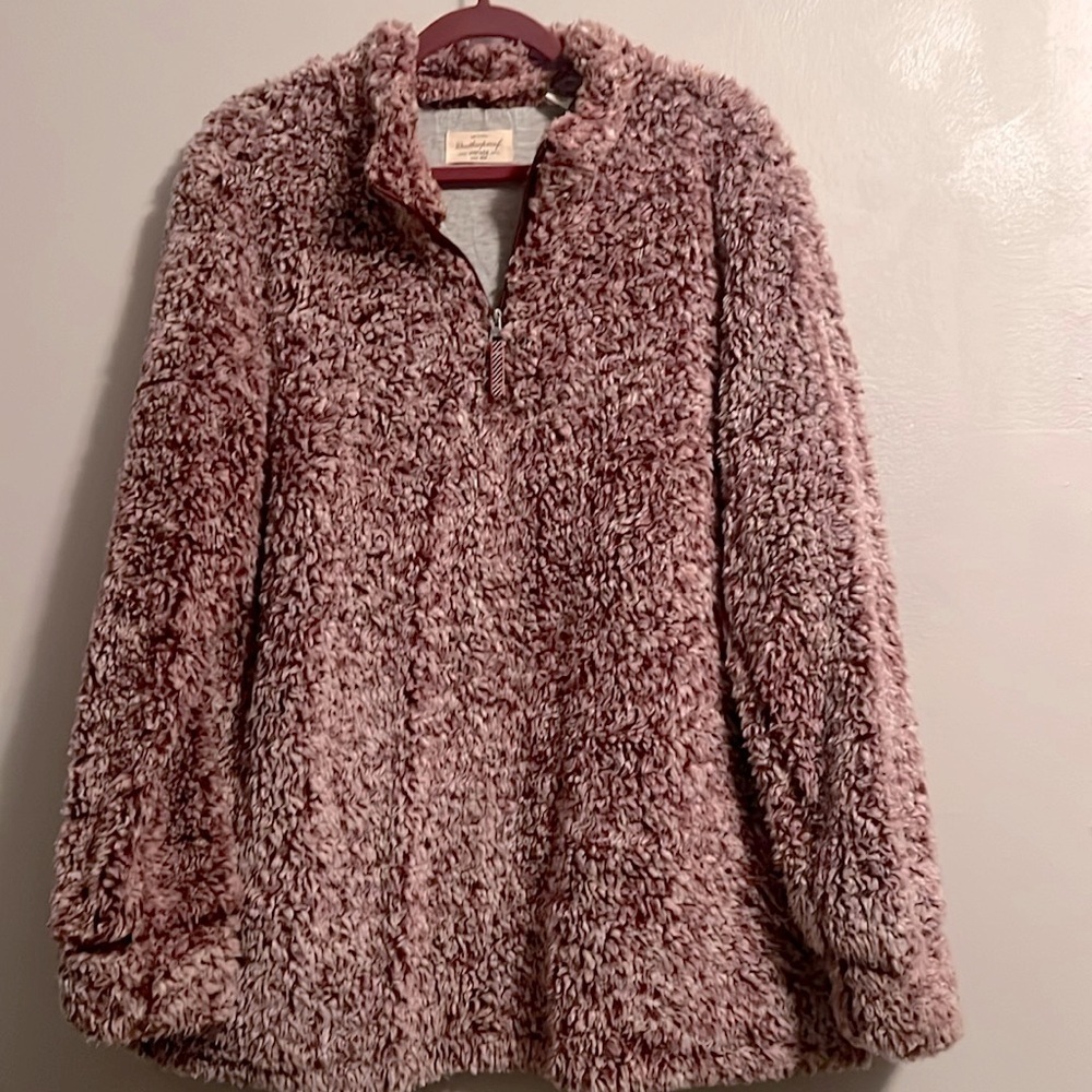 Weatherproof Vintage brand Sherpa Top sweater size XXL with pockets